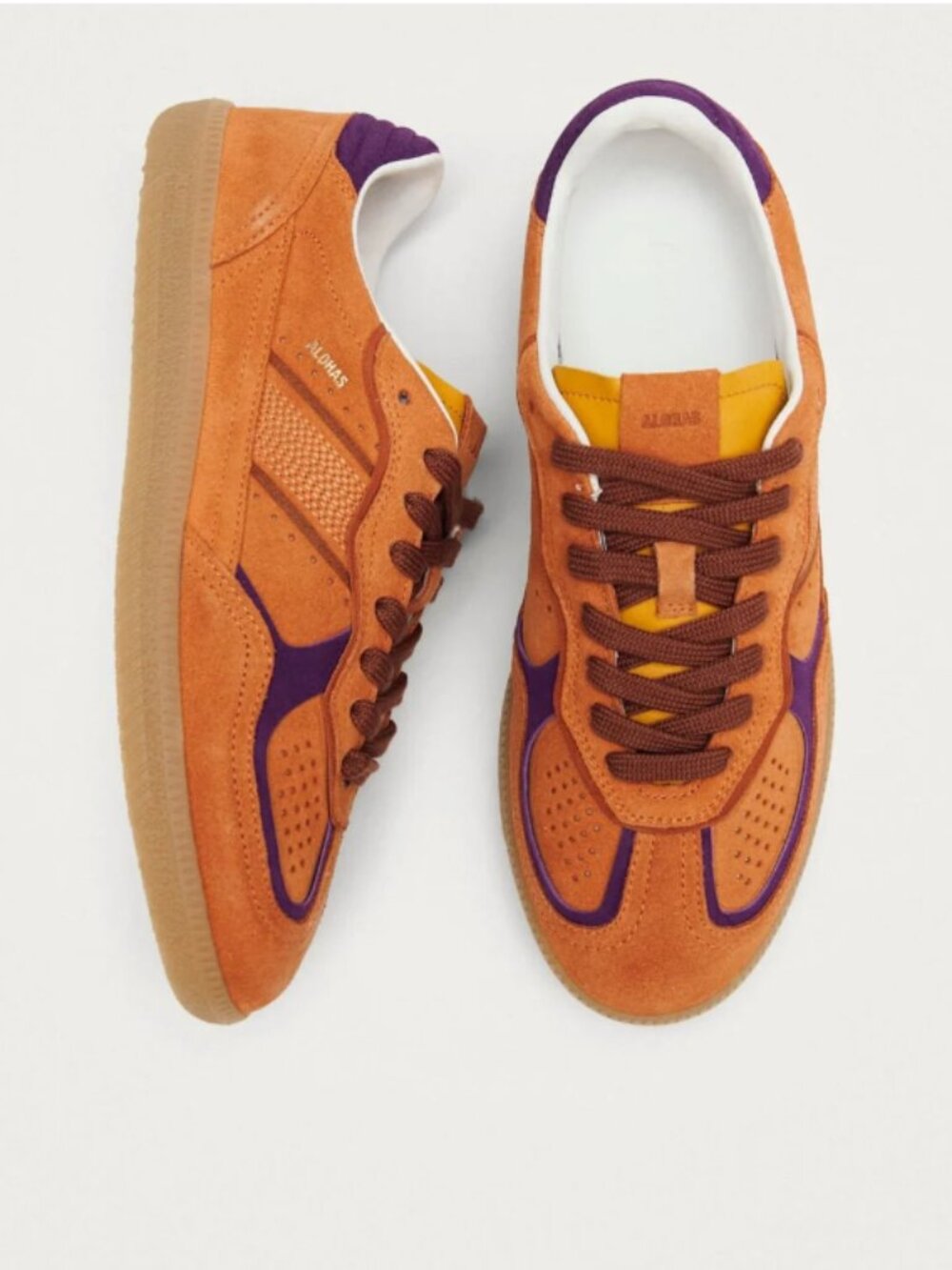 ALOHAS TB.490 Rife Orange Suede Sneakers Purple 6.5 EU 37